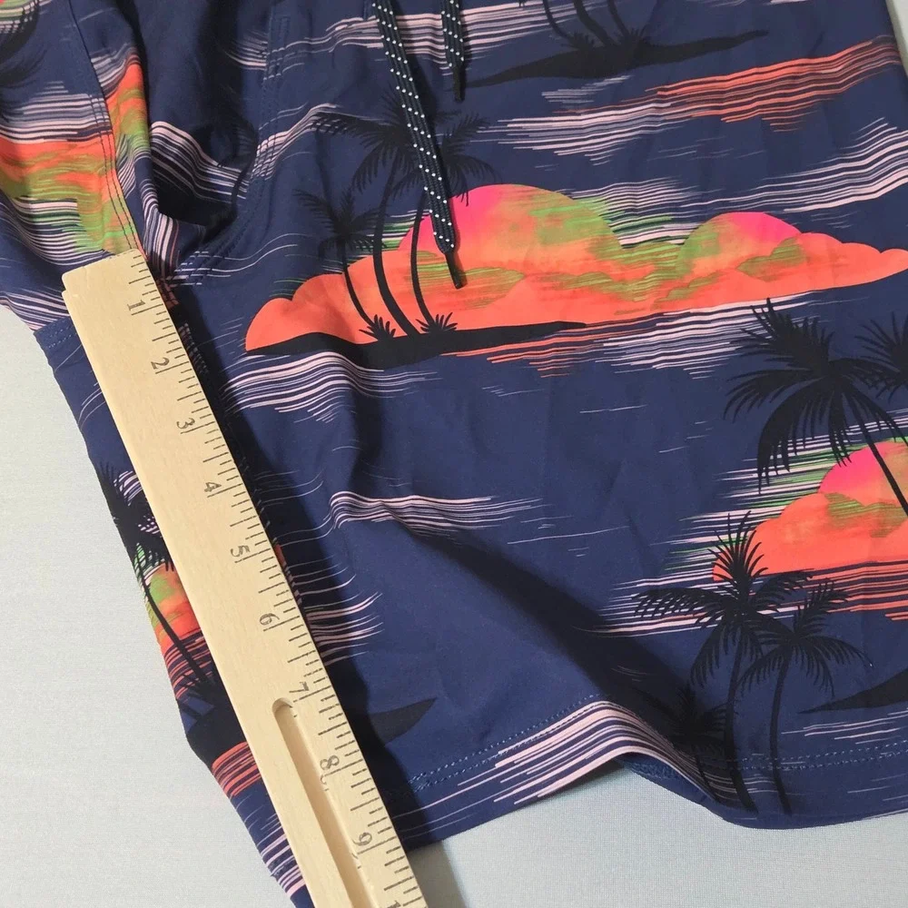 NEW Hurley Board Shorts Mens 30 Phantom Eco Weekender Tropical Sunset Palm Tree